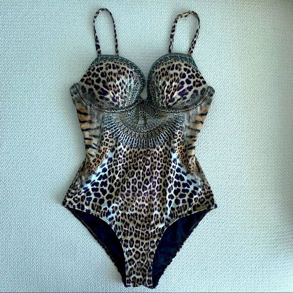 NWT Animal-Print Call Of The Cathedral Underwire One-Piece Swimsuit $400 - Picture 6 of 9
